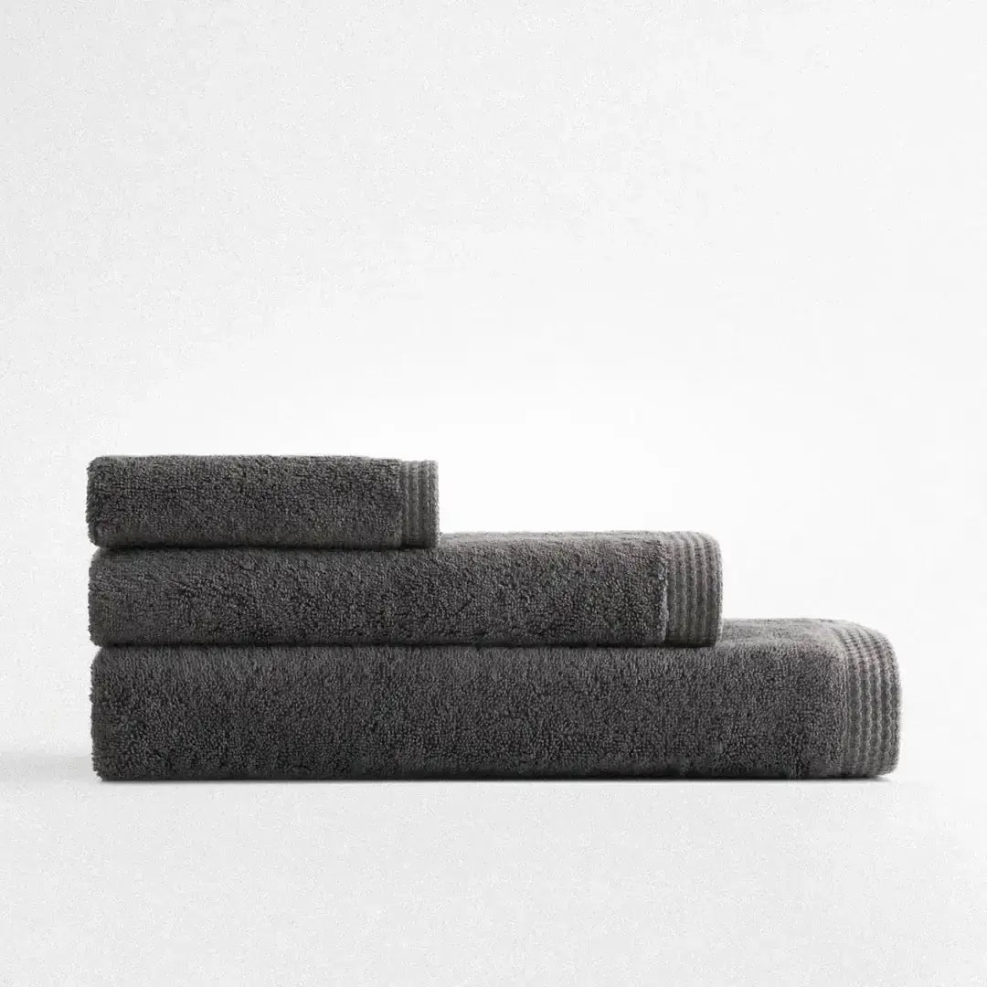 serviette brodée en coton biologique