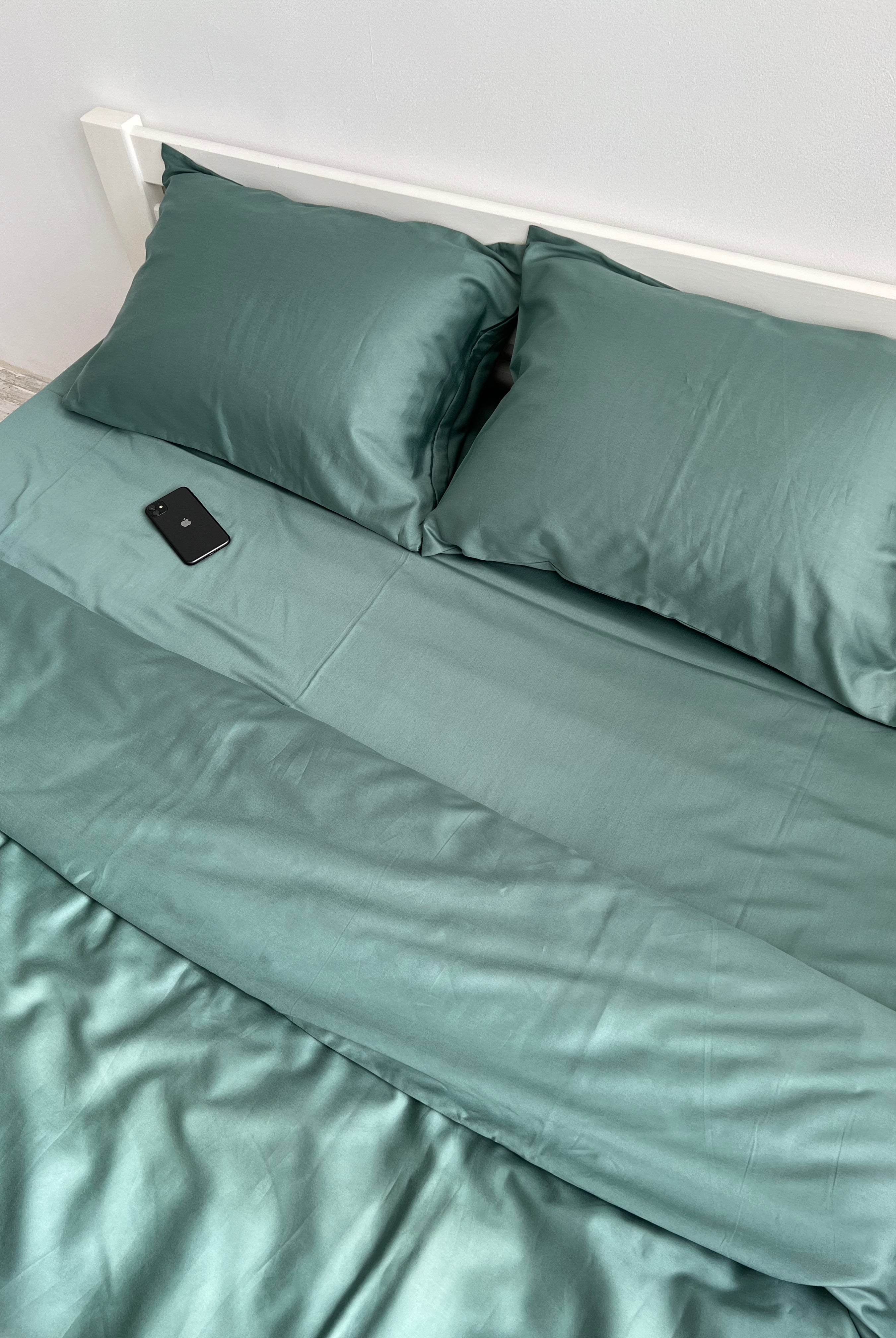 literie en satin de luxe Literie en satin pétrole - 100% coton turc, 140g, Luxe hôtelier - Wivanco Literie