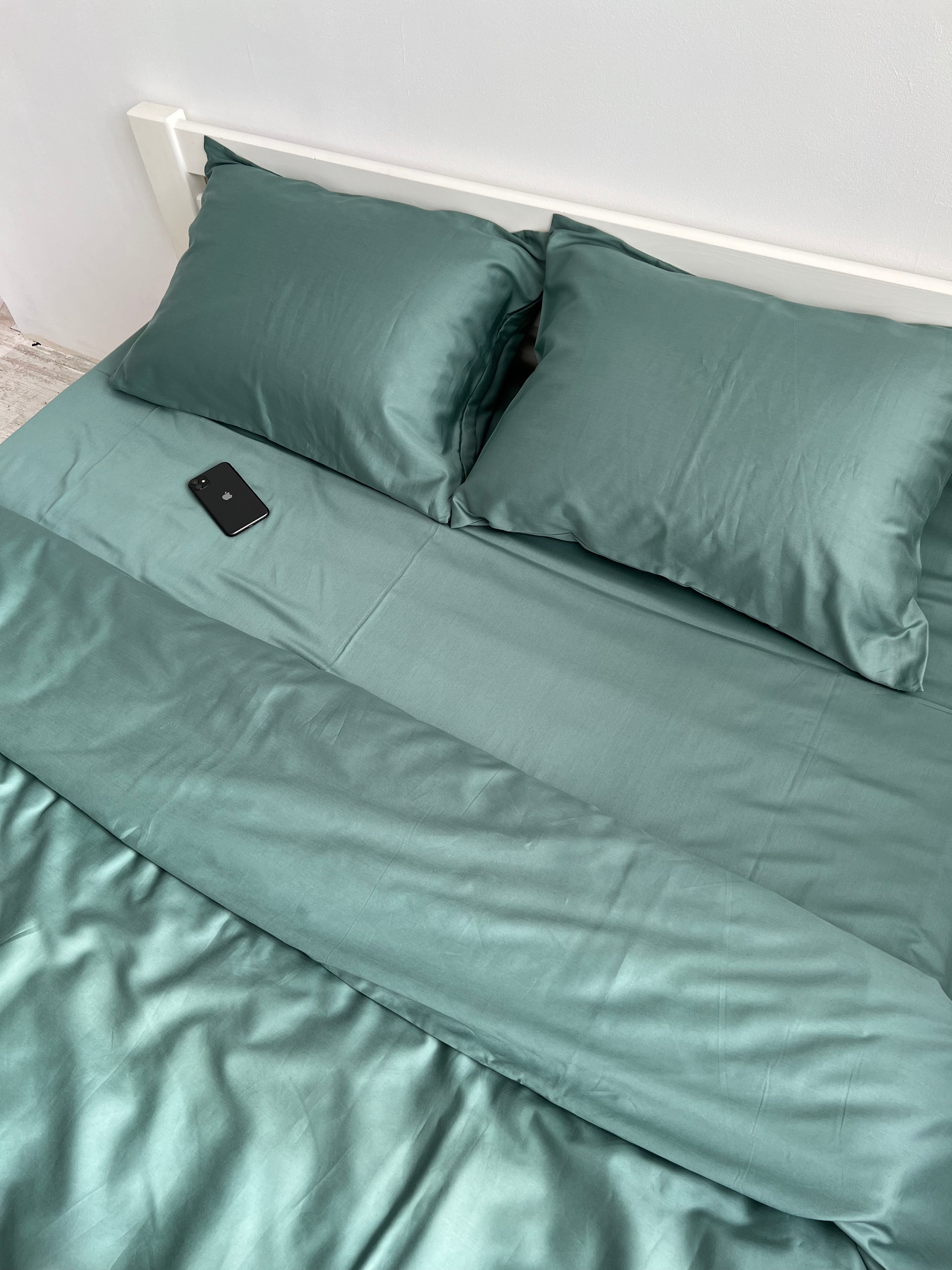 luksusowa pościel satynowaPościel Satynowa Petrolowa – 100% Bawełna Turecka, 140g, Luksus Hotelowy - Wivanco Bedding