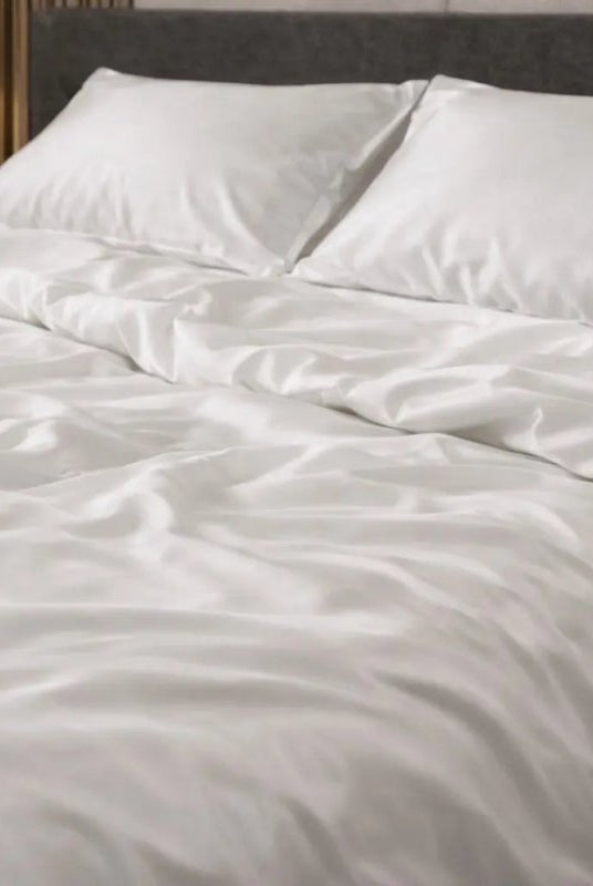 Literie blanche satinée – 100 % coton turc, 140 g, literie Wivanco de qualité luxe