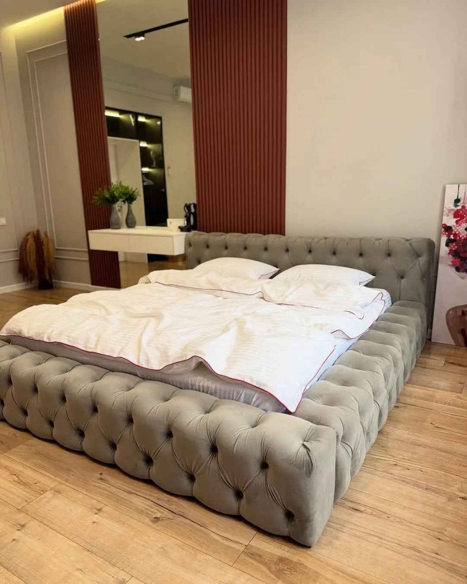 Pościel z Merceryzowanej Satyny z Czerwoną Lamówką w Pasy – Biała, 100% Bawełna Turecka, 140 g/m², Kolekcja Premium