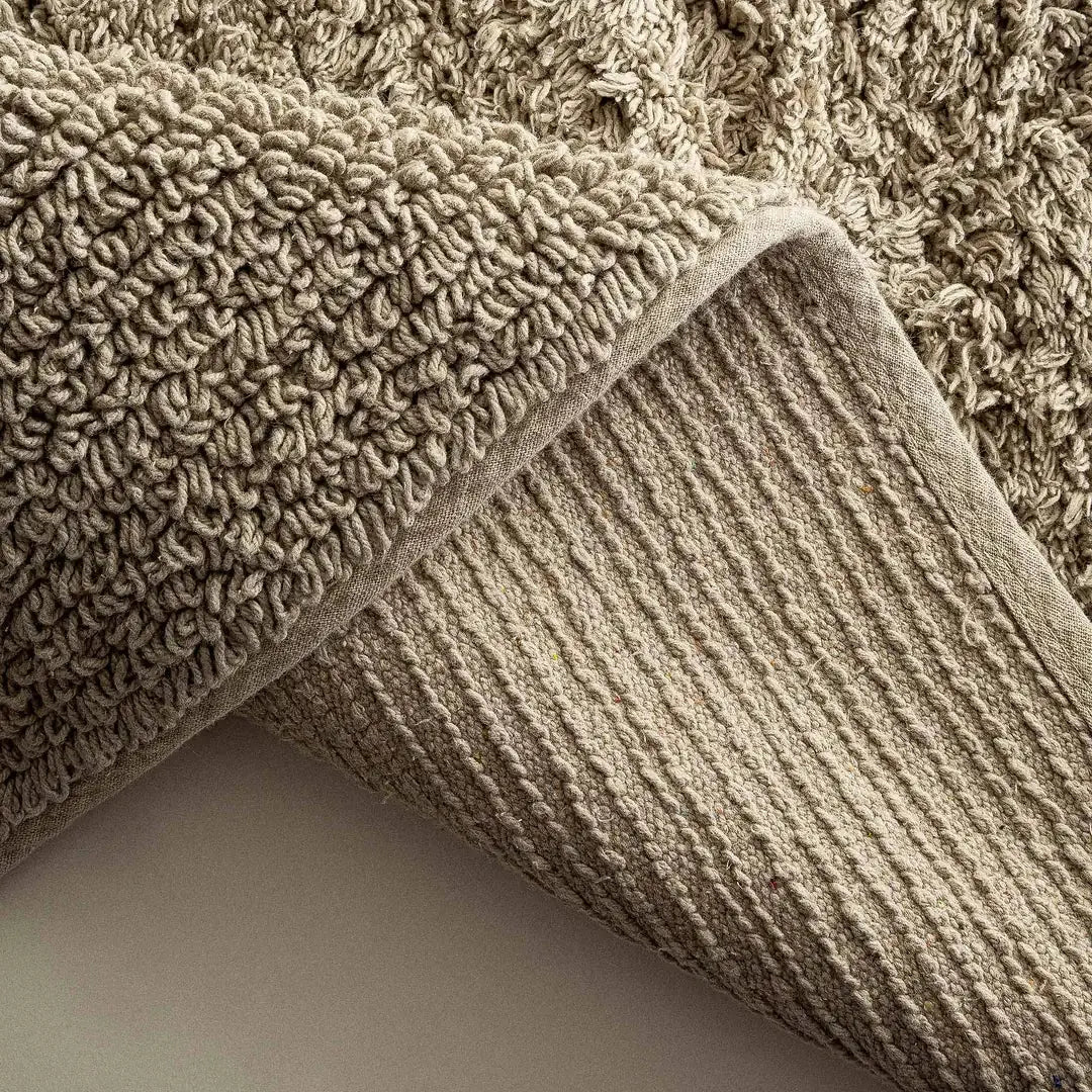 Lot de 2 Tapis de Salle de Bain Petra – 100% Coton Peigné Turc, Beige Wivanco Literie