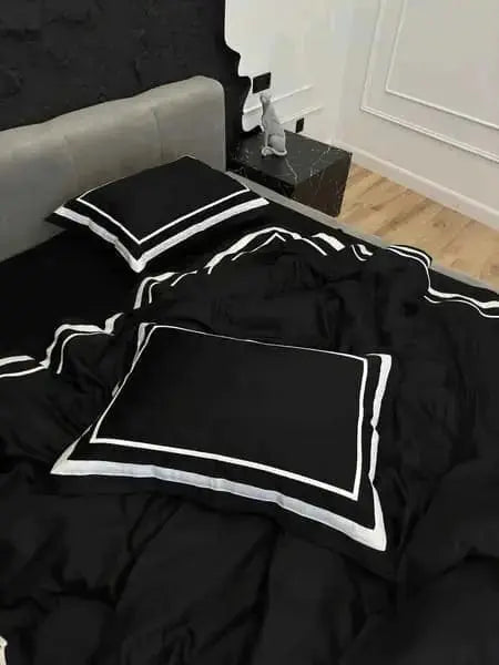 Czarna-pościel-satynowa Wivanco Bedding